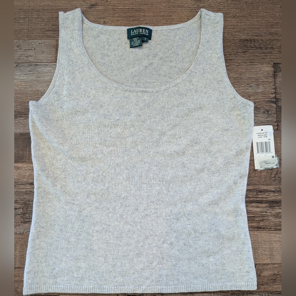 Lauren Ralph Lauren Tops - NWT Ralph Lauren Silk Cashmere Tank Top Sz Small